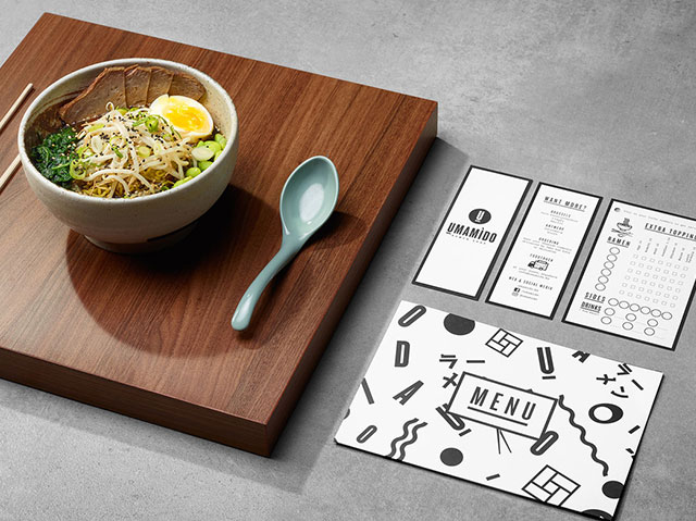 日本拉面餐厅品牌形象设计
