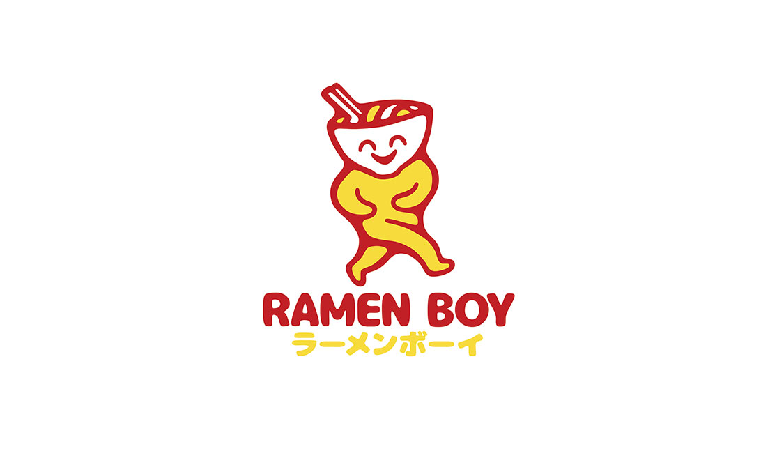 拉面男孩餐厅品牌logo设计