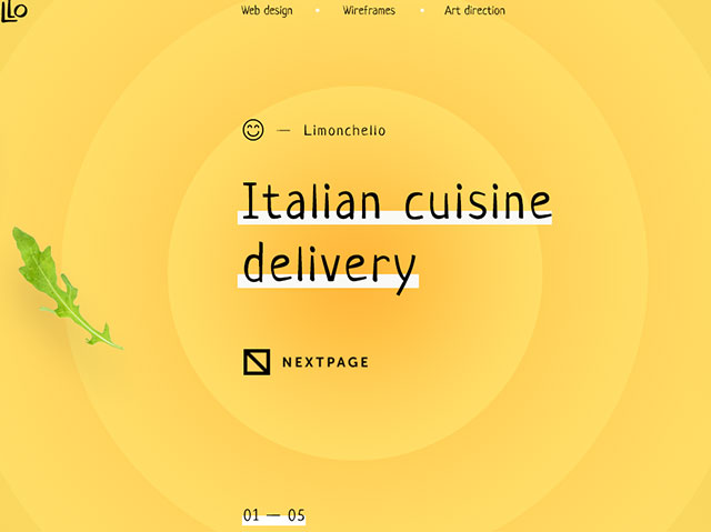 意大利美食网站设计