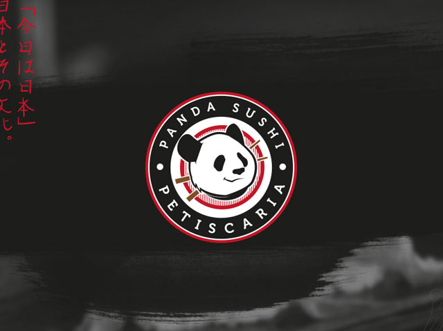 日本料理餐厅熊猫寿司logo设计