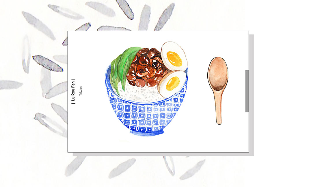 大米饭插画设计
