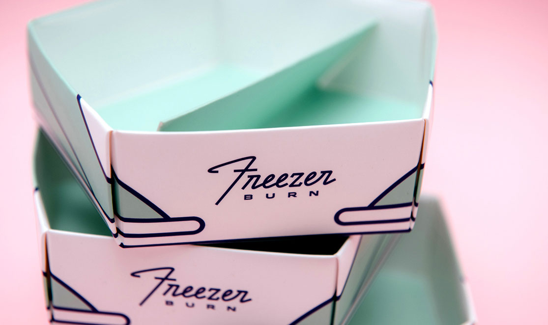 甜点咖啡馆品牌设计Freezer Burn、甜品店LOGO、VI设计、视觉餐饮