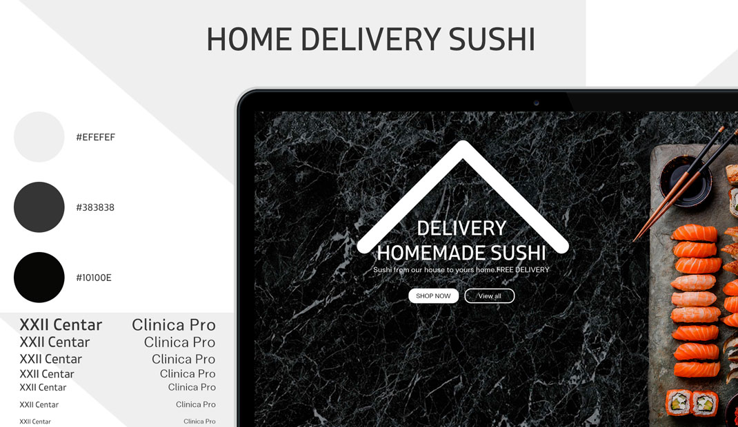 寿司外卖品牌网站设计