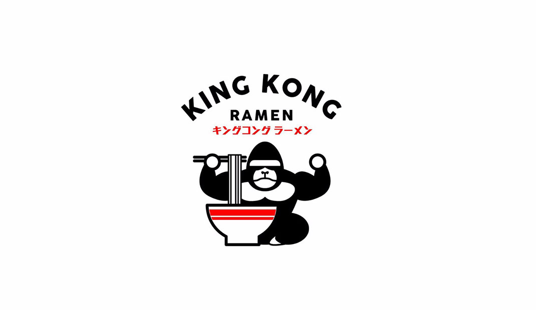 猩猩拉面餐厅Logo设计