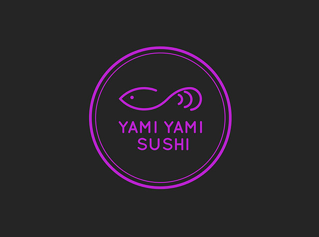 深棕色寿司餐厅Logo设计