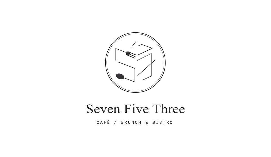 柒五参咖啡馆 753 Café标志设计
