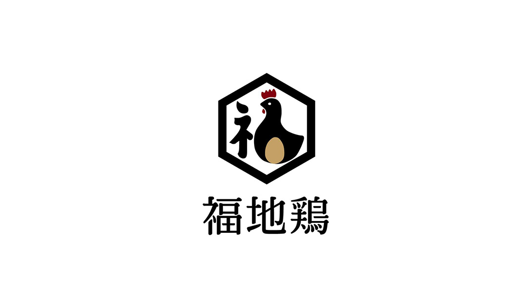 抽象鸡图形Logo设计