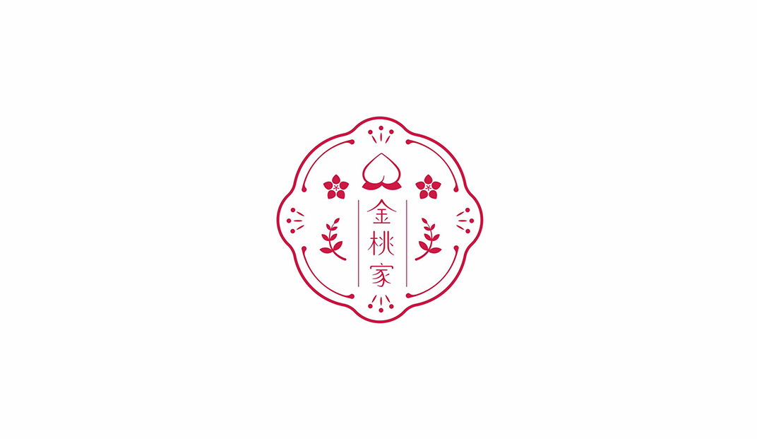金桃家草莓大福Logo设计