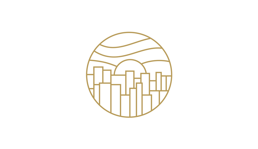圆形插图风格餐厅Logo设计,圆形,建筑,线条,标志设计,餐厅VI设计,欣赏,深圳,广州,北京,上海