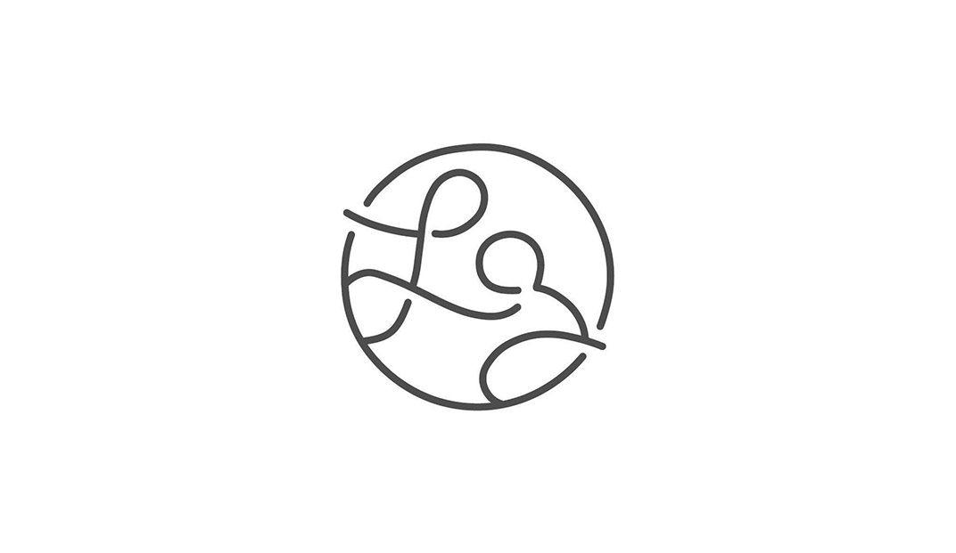 抽象图形元素餐厅Logo设计