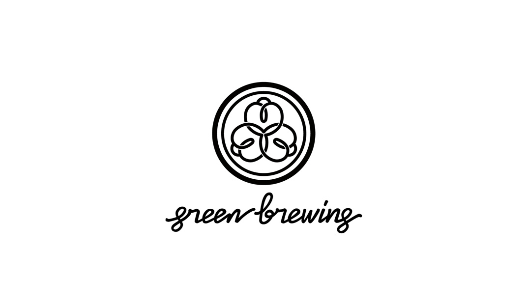 绿色酿造茶馆logo和包装设计