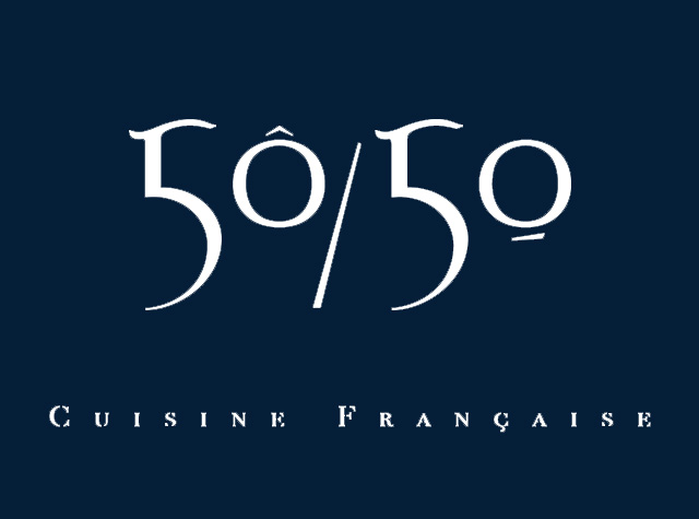 5050法国菜餐厅logo和菜单设计