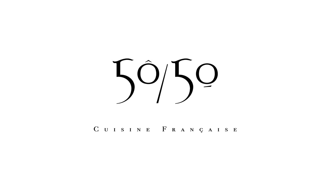 5050法国菜餐厅logo和菜单设计