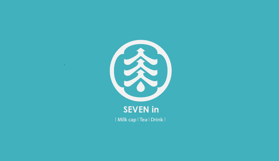 柒饮奶盖茶饮专卖店logo和菜单设计