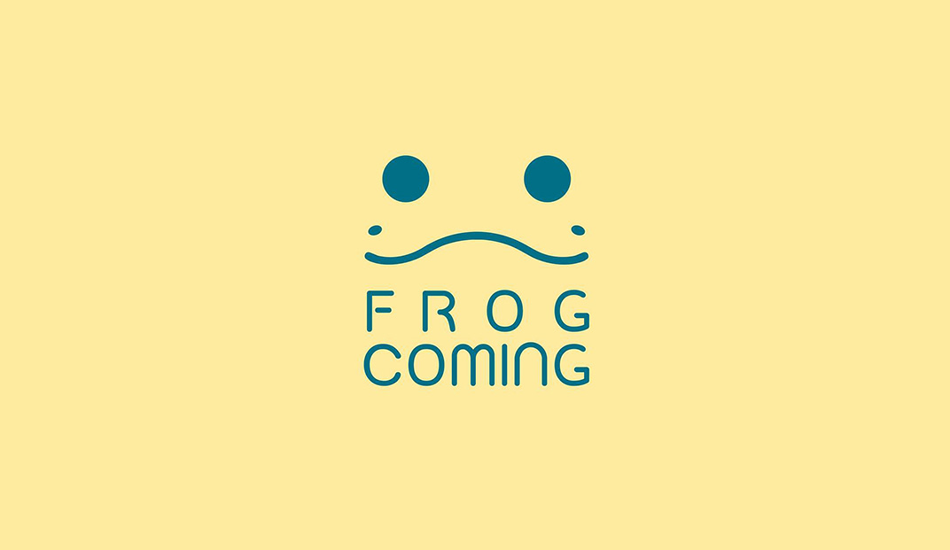 青蛙来了茶馆Logo设计
