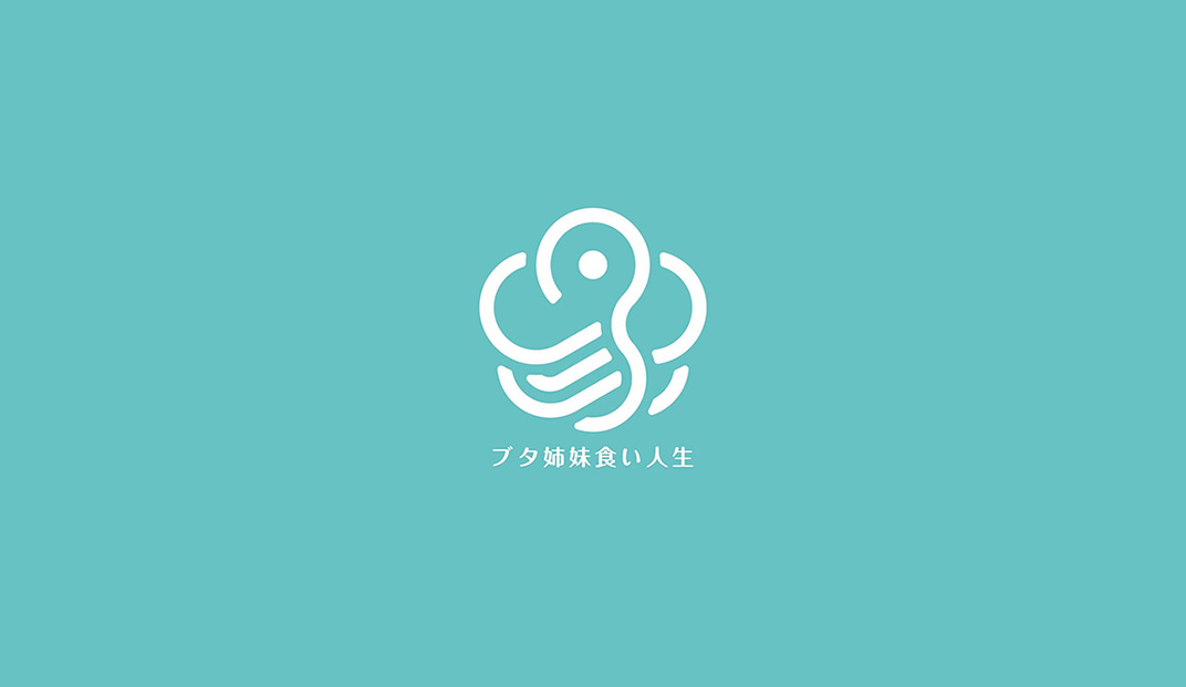 象形字餐厅logo设计