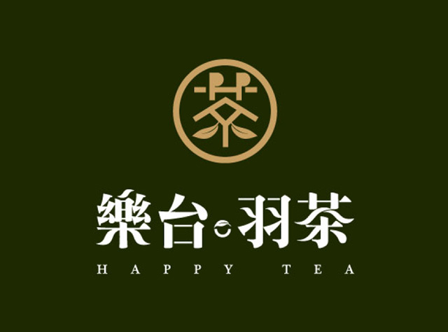 乐台羽茶茶馆logo设计