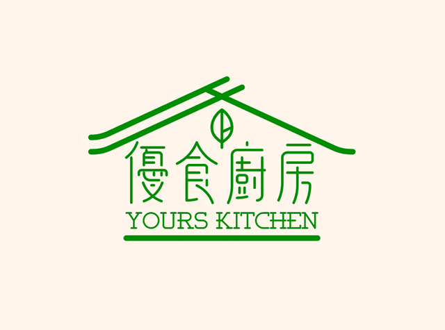 优食厨房餐厅logo设计