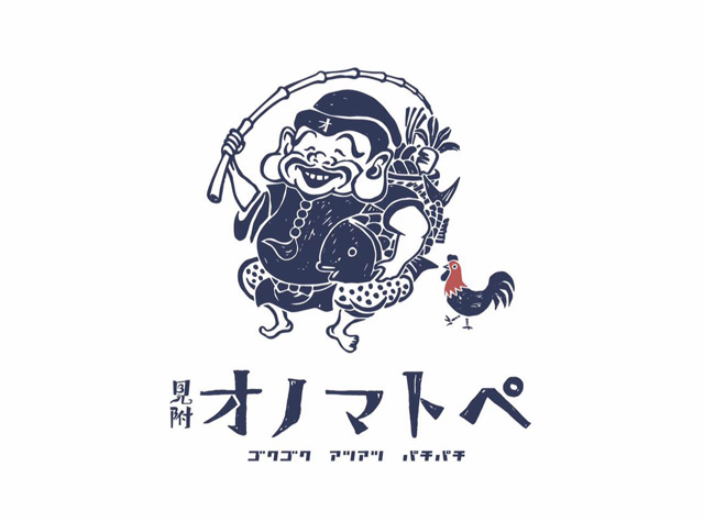 日本插画风格酒吧logo设计