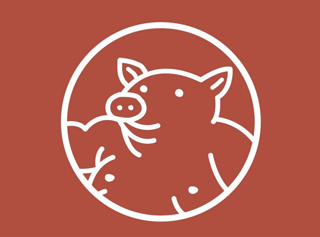 矢场味噌猪排餐厅logo设计