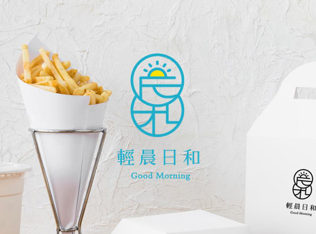 轻晨日和餐厅logo设计