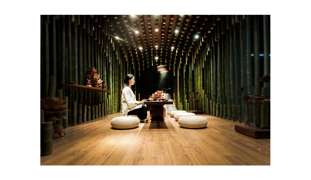 “莲香竹语”茶室空间设计