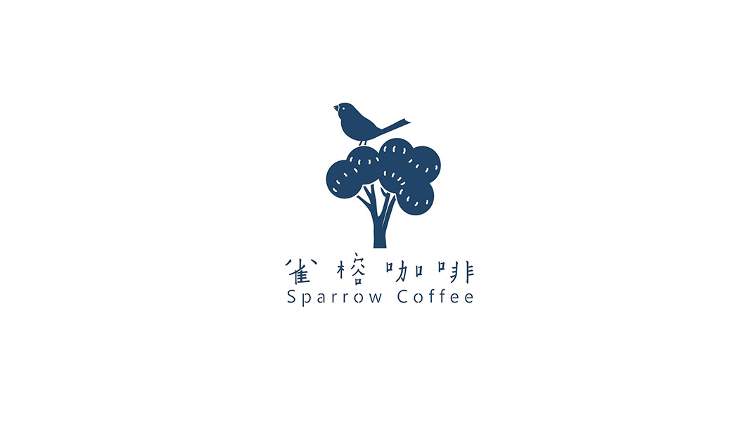 雀榕咖啡logo设计