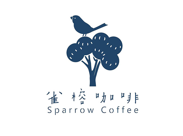 雀榕咖啡logo设计