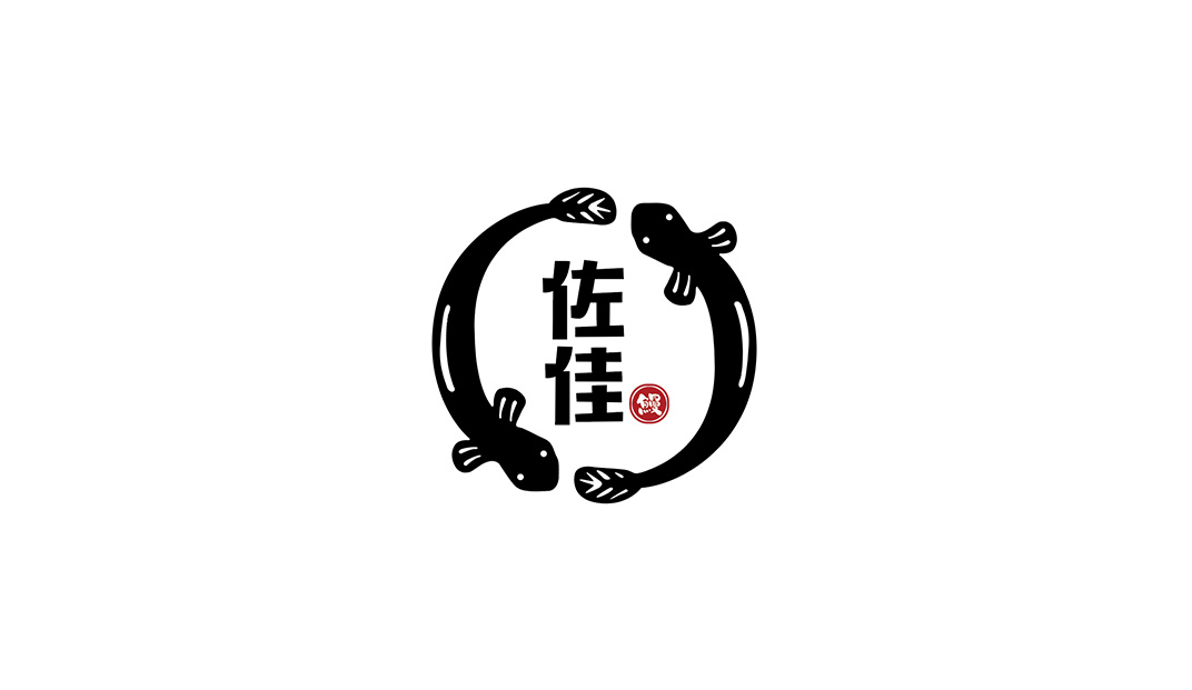 佐佳丼饭屋logo设计