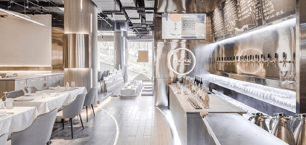 像水一样流动的餐饮空间 Designer by sovake 视觉餐饮 全球餐饮研究所 vi设计 空间设计 深圳 杭州 武汉 上海
