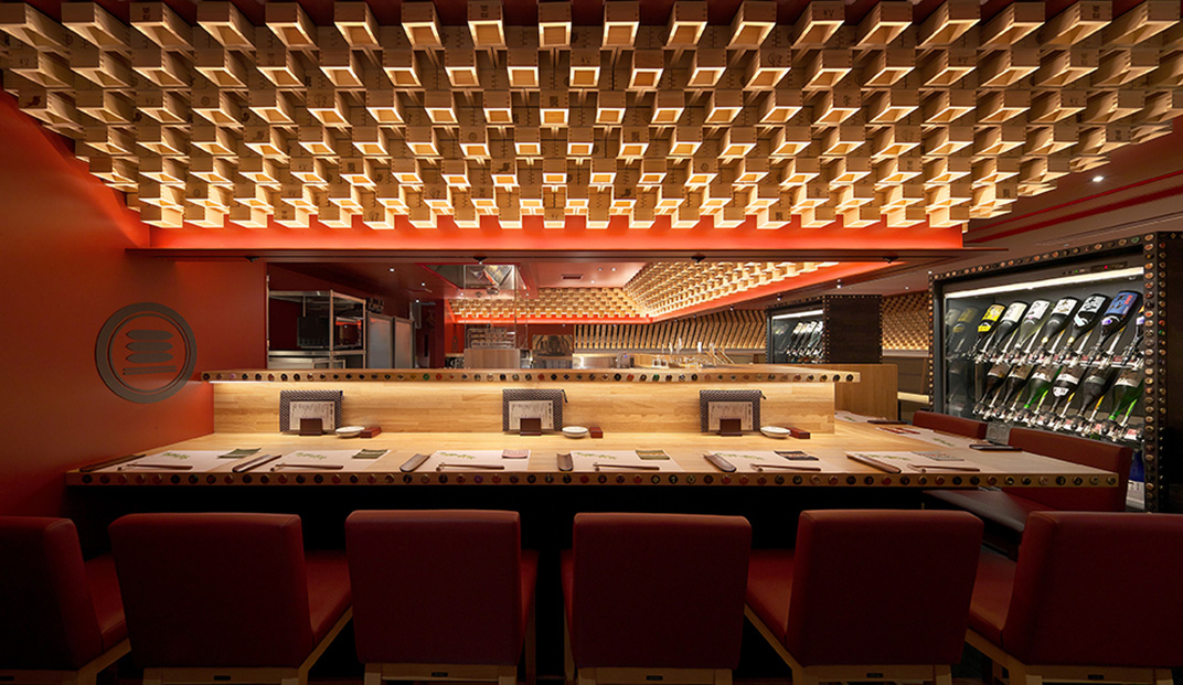 以Masu为设计主题的酒吧餐厅Ozabu | Design by GLAMOROUS