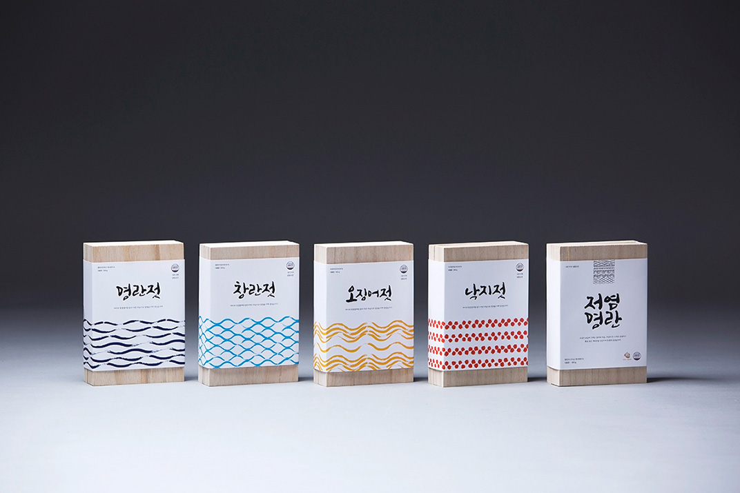 韩国 食品 海鲜 包装帖 标志设计 餐厅LOGO VI设计 空间设计
