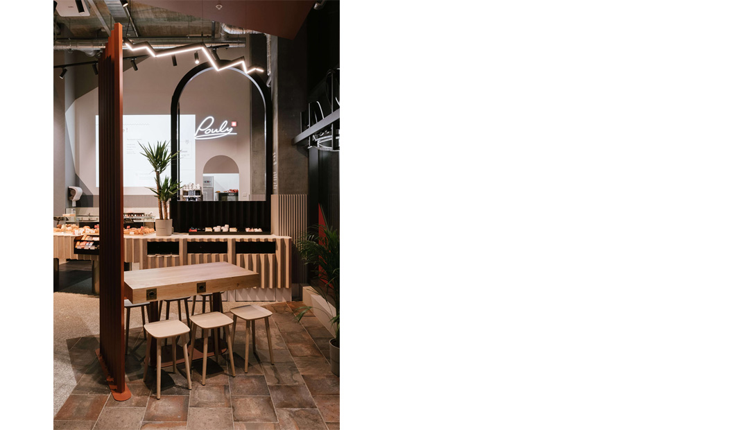 瑞士 面包店 连锁店 霓虹灯字 餐厅LOGO VI设计 空间设计 视觉餐饮