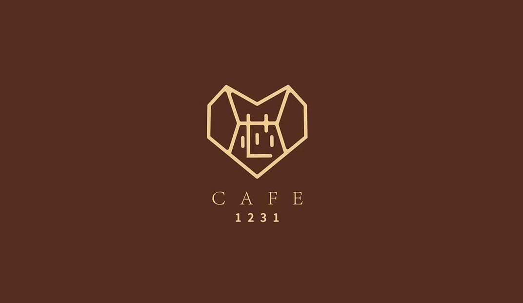 Cafe 1231咖啡馆logo设计 甜品店 咖啡馆 中文 汉字 标志设计 餐厅LOGO VI设计 空间设计 视觉餐饮