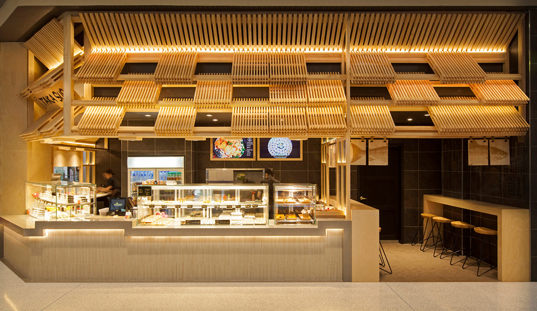 日本屋顶传统结构元素竹寿司餐厅 ｜Span Design