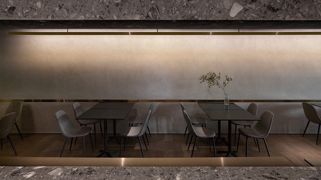 酒店酒吧和餐厅 北京 日式 金属 木材 水磨石 餐厅LOGO VI设计 空间设计 视觉餐饮