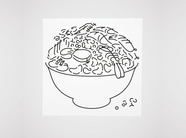 海鲜碗插图设计