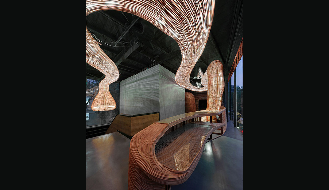 木制瑜伽空间设计餐厅参考
