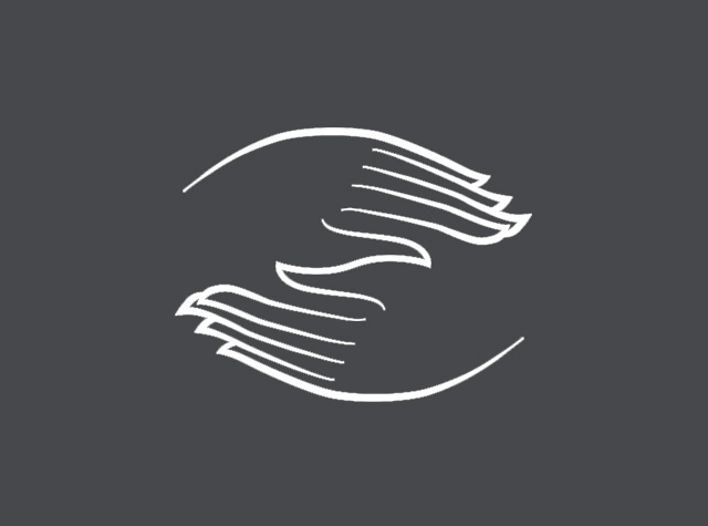 手线稿餐厅logo设计