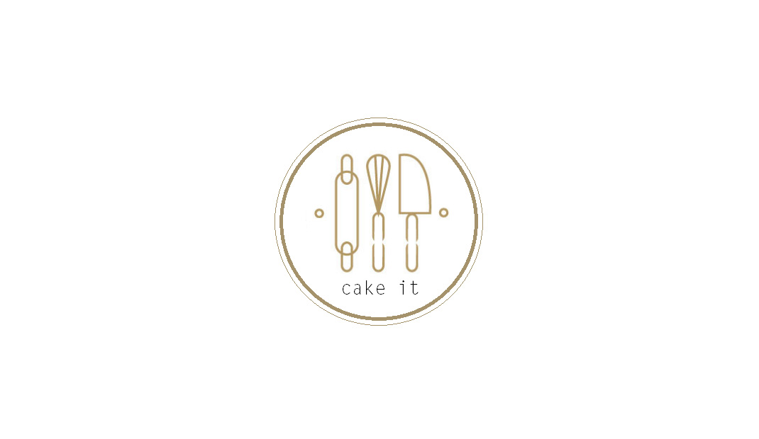 西饼屋Cake it餐厅logo设计