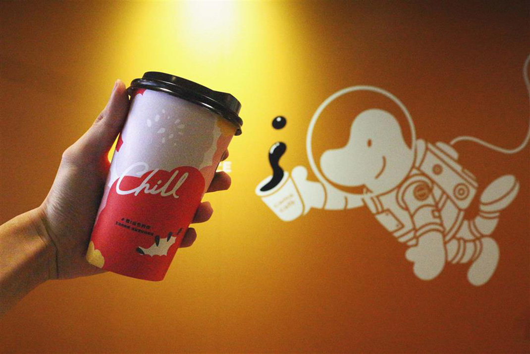 cama café咖啡风味标语杯 台湾 咖啡馆 CAMA 插画 吉祥物 logo设计 vi设计 空间设计 视觉餐饮