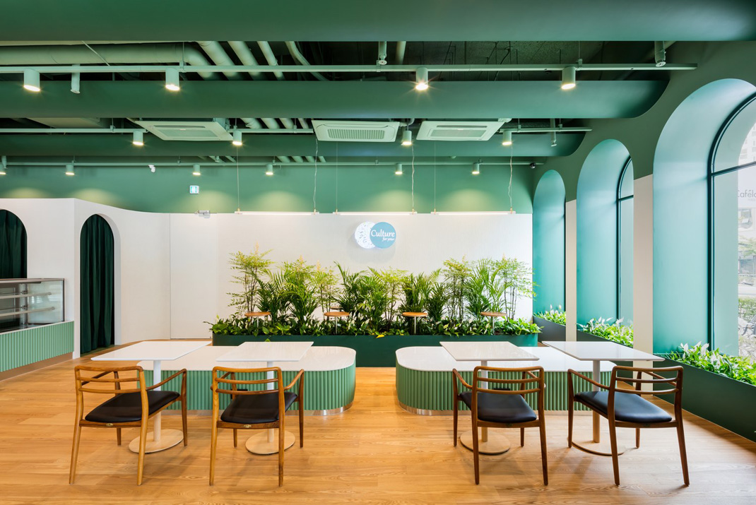 国外家绿色的咖啡厅 国外 绿色 咖啡厅 清新 LOGO设计 vi设计 空间设计 视觉餐饮