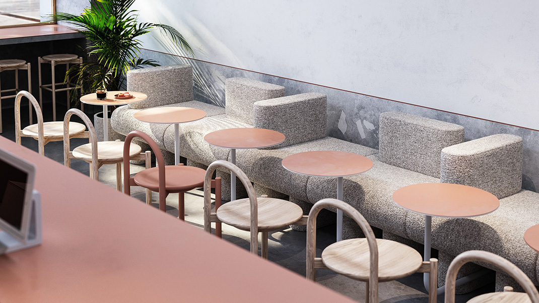 马卡龙主题咖啡厅设计 乌克兰 咖啡厅 马卡龙 简洁风 logo设计 vi设计 空间设计 视觉餐饮