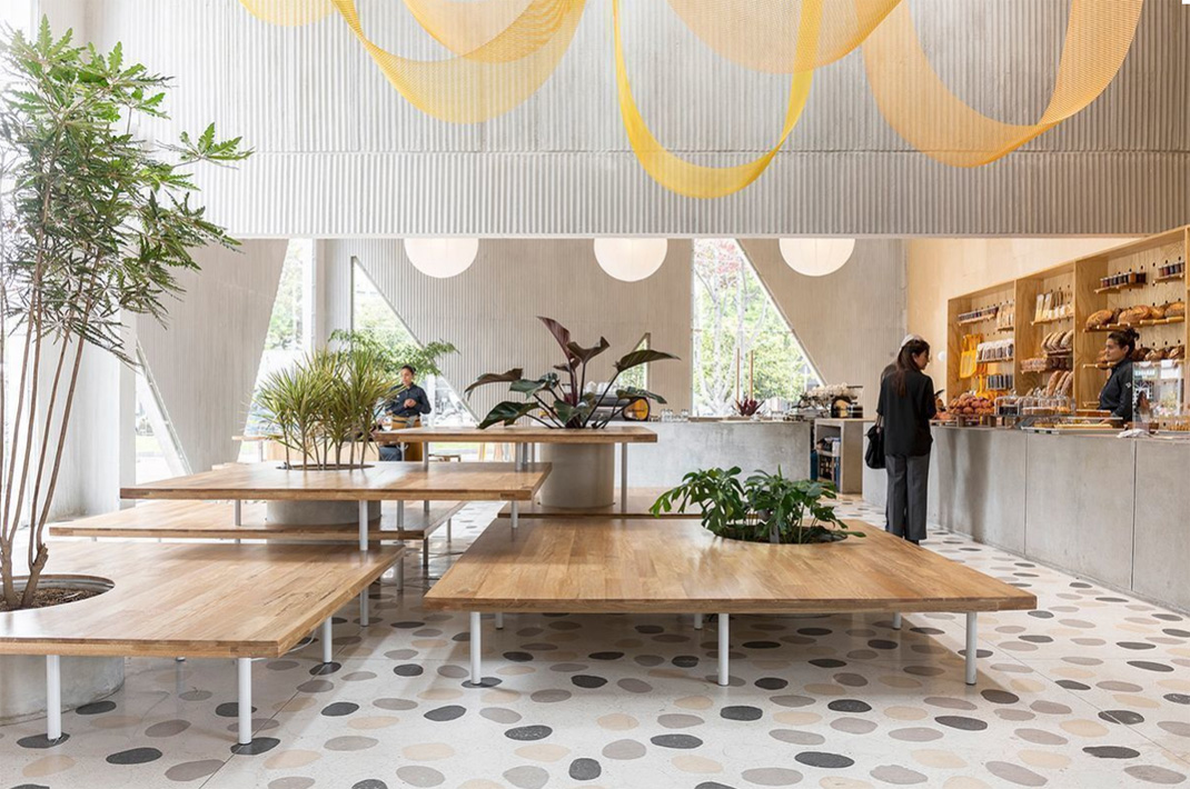 一家趣味餐厅空间设计 哥伦比亚 圆形 三角形 logo设计 vi设计 空间设计 视觉餐饮