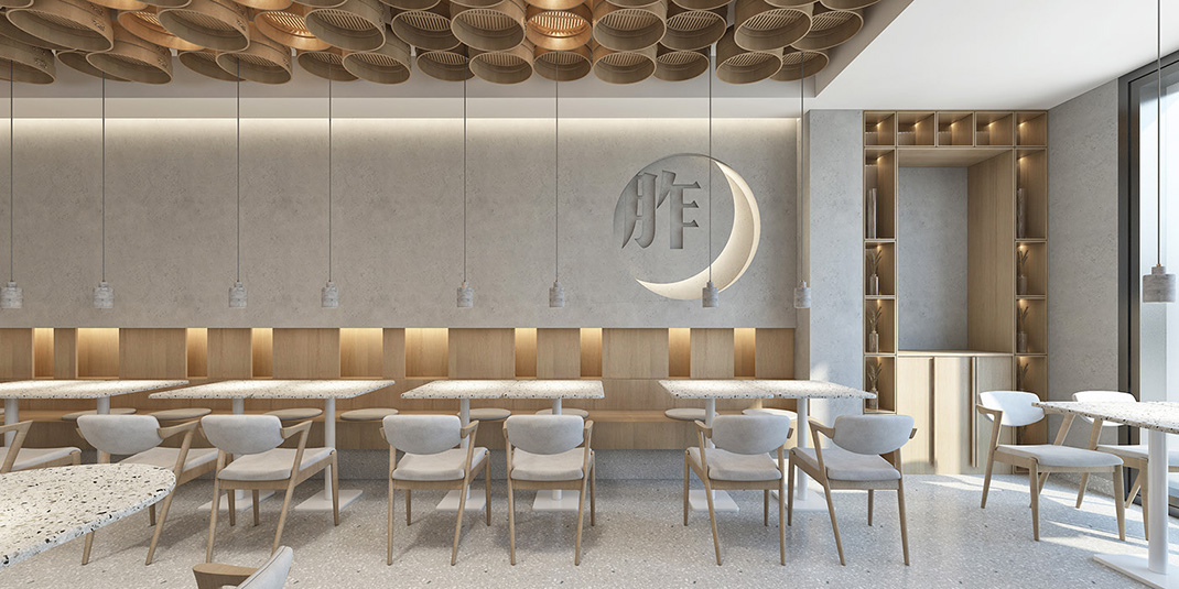 粤式中餐厅 上海 粤式 快餐 吊顶 阵列 logo设计 vi设计 空间设计 视觉餐饮