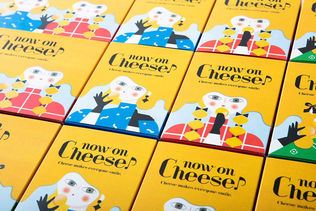 now on Cheese 起司甜点专卖店 日本 甜品店 插画设计 包装设计 logo设计 vi设计 空间设计