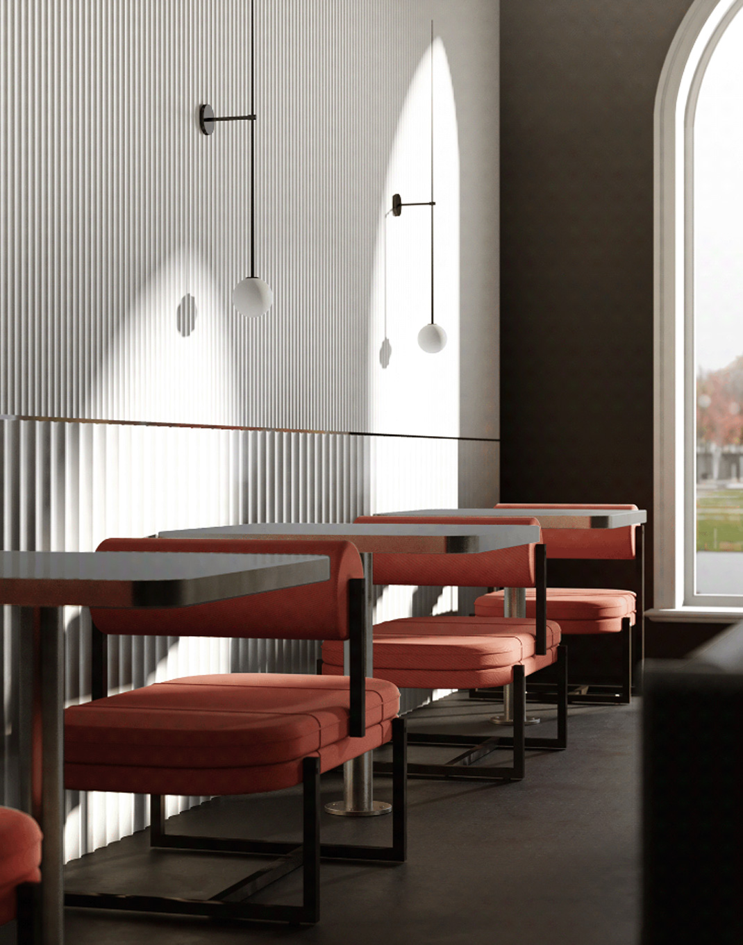 简洁咖啡馆，乌克兰  Vasiliy Lymar logo设计 vi设计 空间设计