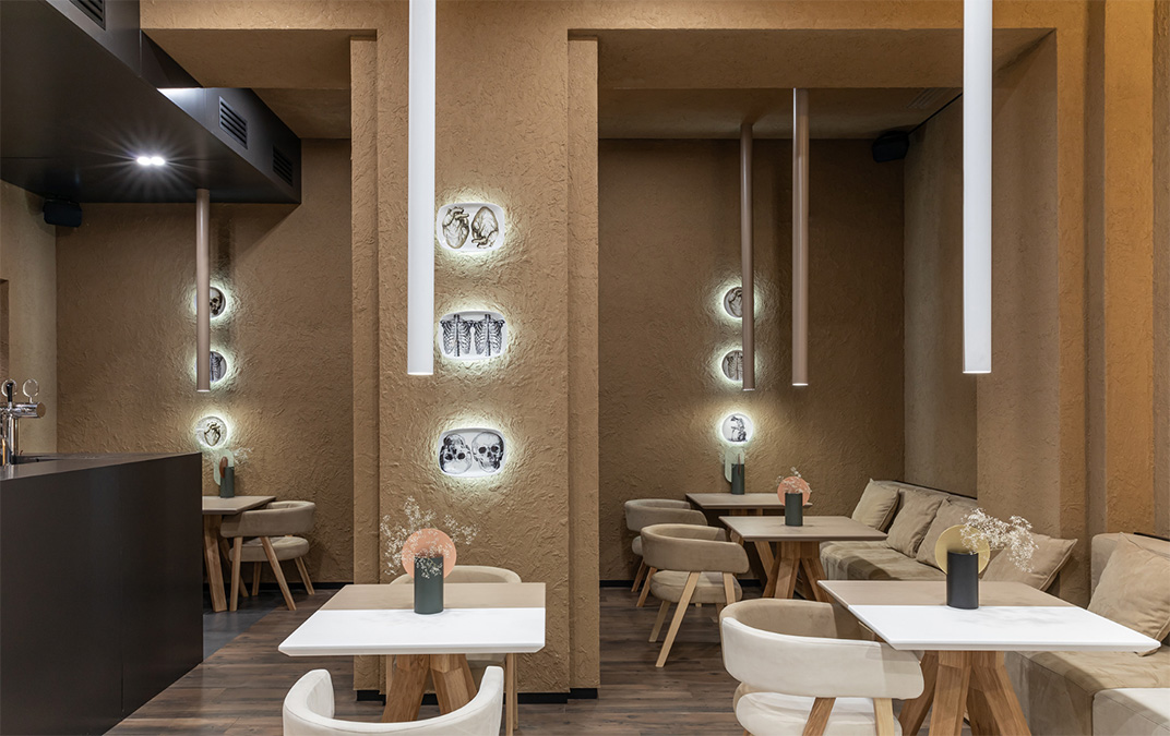 咖啡店Apteka 92 咖啡店 乌克兰 简洁风 插画设计 logo设计 vi设计 空间设计