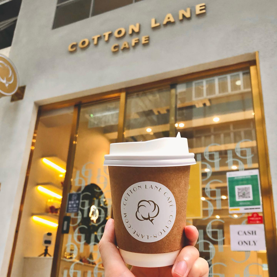 咖啡店Cotton Lane Café 咖啡店 法式 图形设计 logo设计 vi设计 空间设计