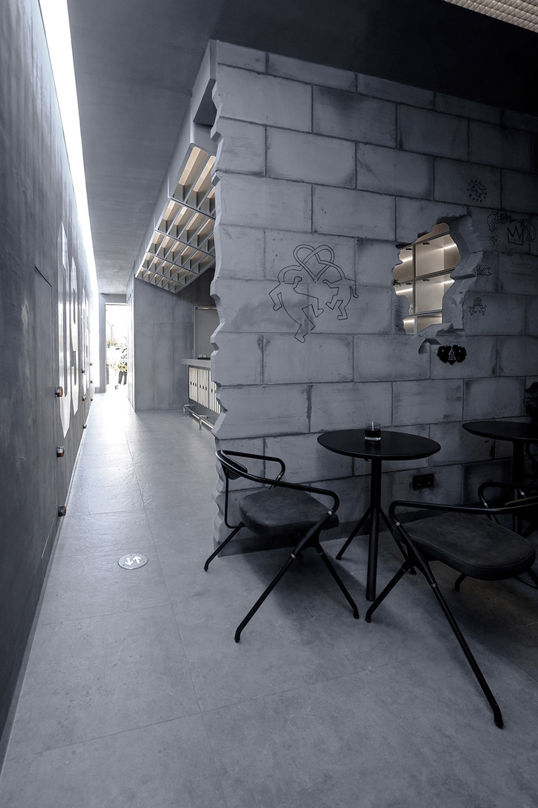 onnnnnne more酒吧 杭州 酒吧 不锈钢 阵列空间 瓷砖 亚克力 logo设计 vi设计 空间设计